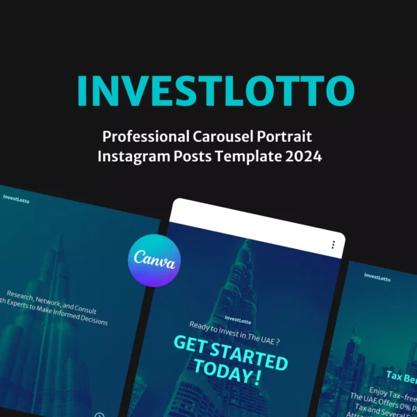 INVESTLOTTO Professional Carousel Portrait Instagram Posts Template 2024 - Image 2