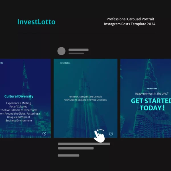 INVESTLOTTO Professional Carousel Portrait Instagram Posts Template 2024 - Image 6