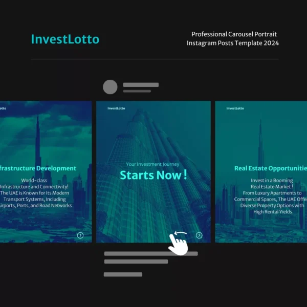 INVESTLOTTO Professional Carousel Portrait Instagram Posts Template 2024 - Image 7
