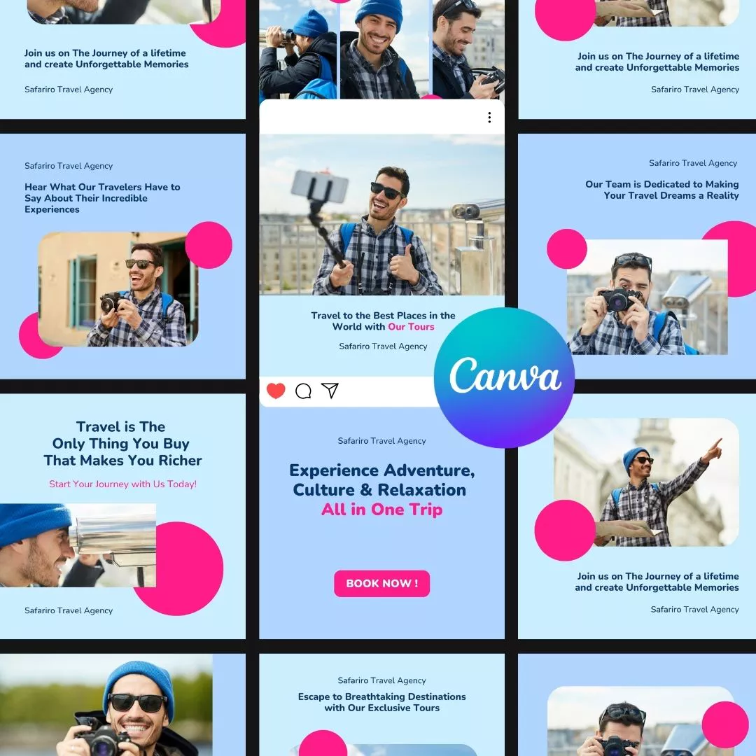 Travel Agency Instagram Post Template